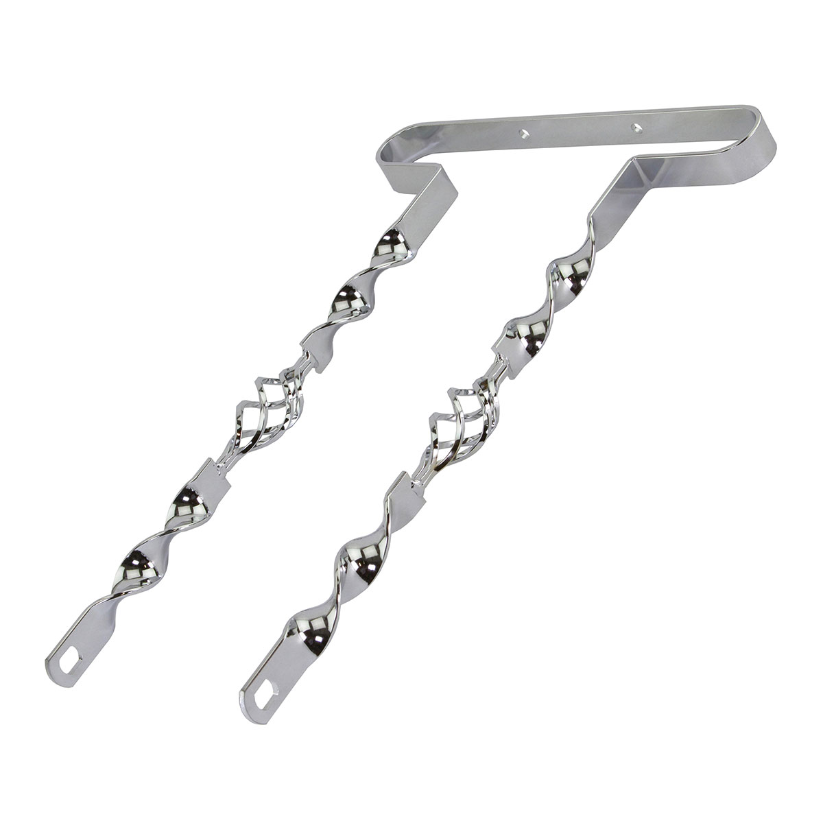 26 Lowrider 2/Cage Flat Twisted Bumper Front/Rear Chrome.
